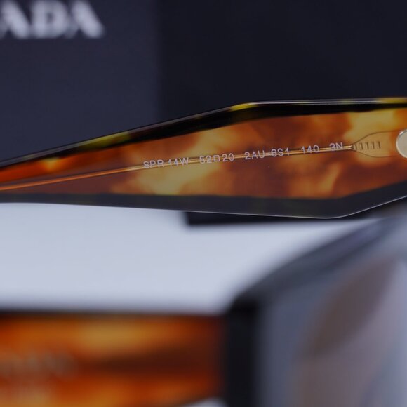 Prada PR14WS 2AU6S1 Cat Eye Sunglasses - Havana/Brown - Picture 7 of 9